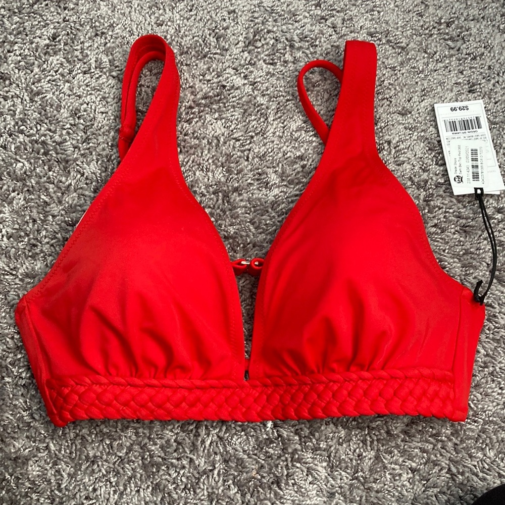 Shade and Shore red swim top
